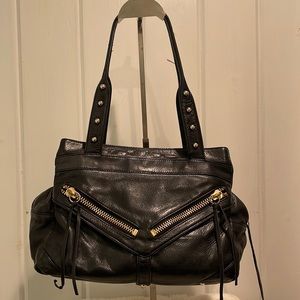 Botkier Trigger Black Leather Handbag
